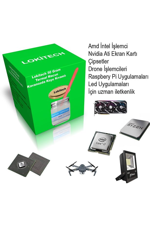 Hy51g Termal Macun 50 gram Kavanoz Termal Silikon Işlemci Silikonu Işlemci Macunu - 8
