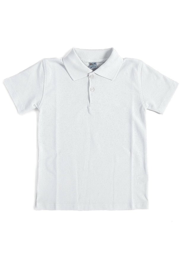 Unisex Kids Polo Neck Short Sleeve School T-shirt