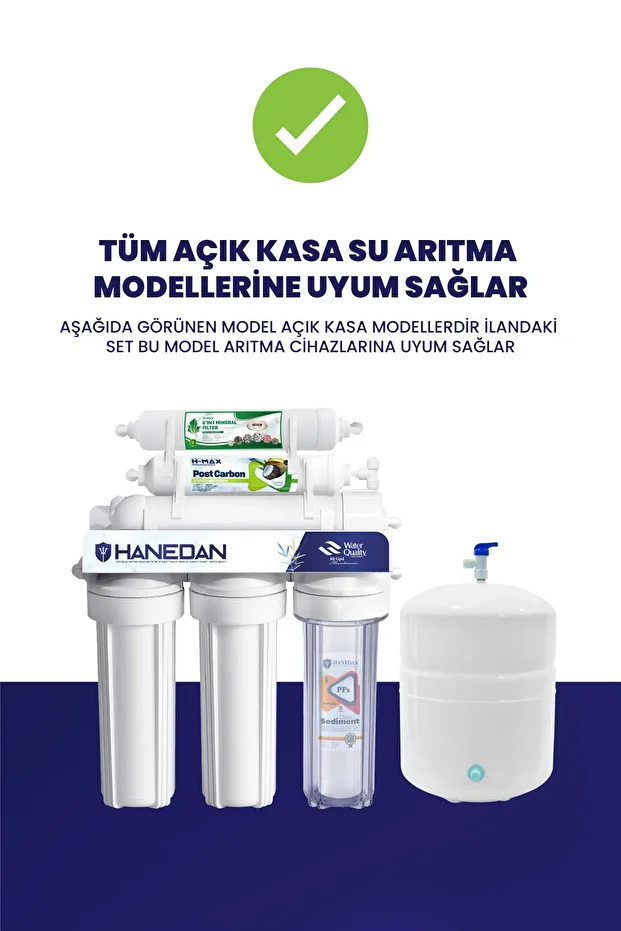 Reverse Osmosis Açık Kasa Su Arıtma 6'lı Filtre Seti 11 Aşamalı (1011) - 4