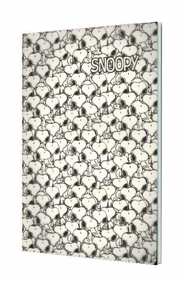 غطاء Snopy Pp 18.5x26 40 ورقة دفتر ملاحظات مبطن - 5