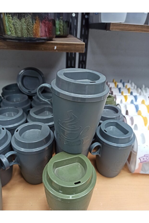 Gri Plastik Kupa - 2