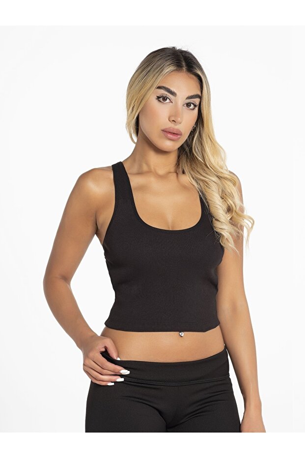 Crop Black with Pads