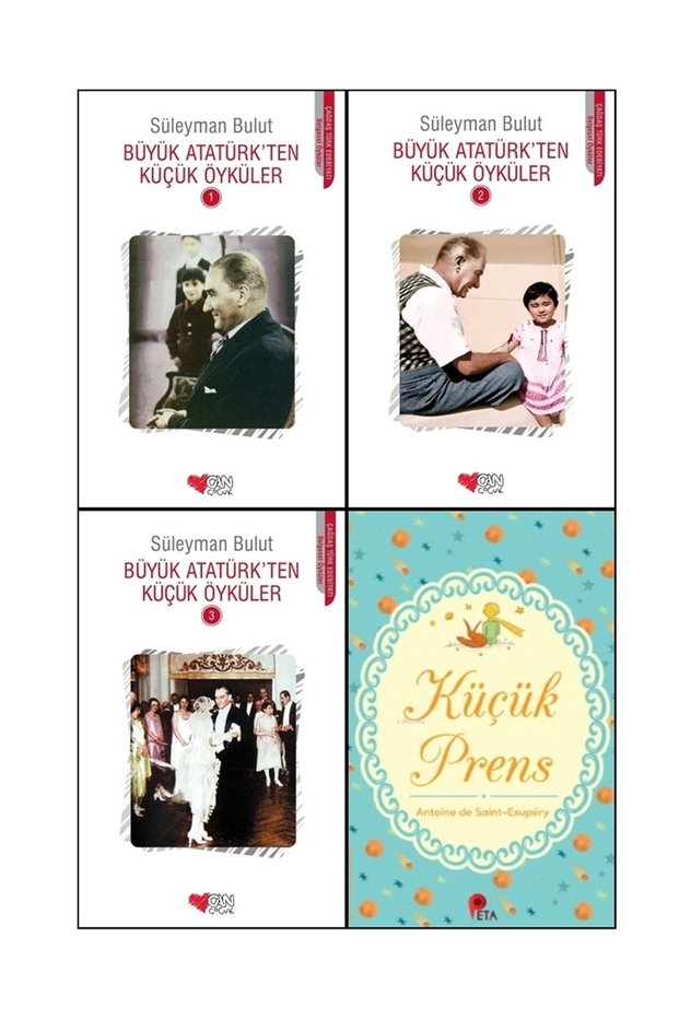 Big Atatürkten Küçük Öyküler Seti ( 1 - 2 - 3 ) + Küçük Prens Book Gift