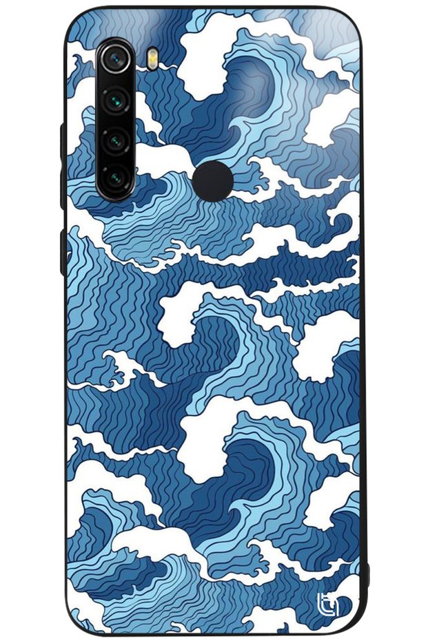 حافظة لهاتف Xiaomi Redmi Note 8 Wave Premium منقوشة لامعة