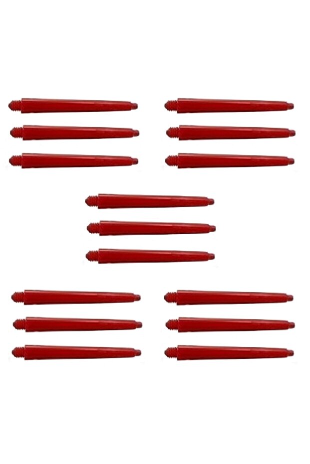 5 Set (15 PCS) 48mm Nylon Darts Shaft-shaft Red