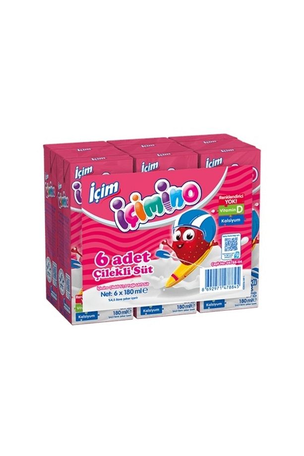 Ino Çilekli Süt 180 Ml X 6 Adet - 1