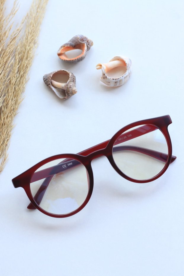 Karen Unisex Women Men Oval Red Blue Block Blue Light Protected New Season Glasses