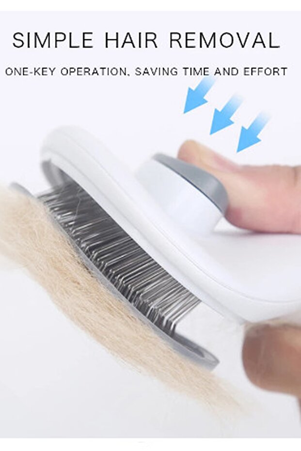 فرشاة تنظيف الحيوانات الأليفة بمشط أوتوماتيكي - 2