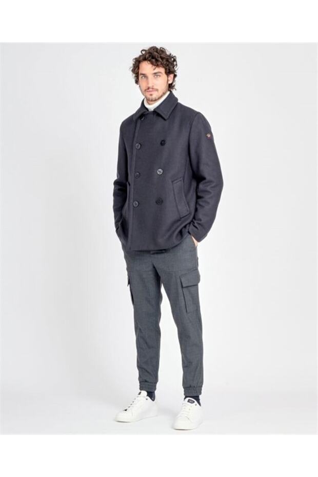 Man's Peacoat C.w. Wool - 3
