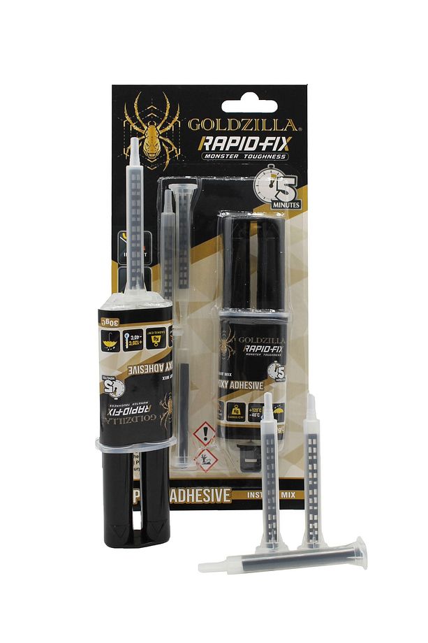 Rapidfix Mikser Uçlu Şeffaf Epoksi Kaynak Macun Tamir Yapıştırıcı Şırınga 30 gr 5 Dk - 1