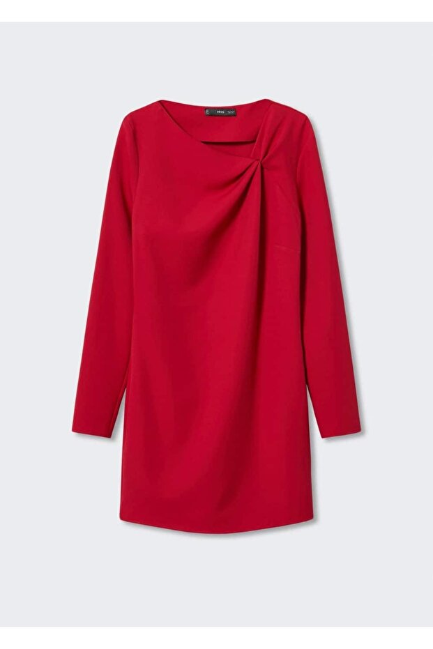 Fırfır Detaylı Elbise - 3