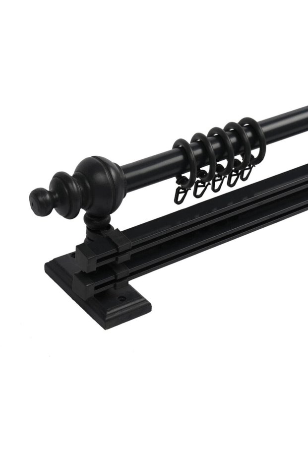 Anthracite Rustic Curtain Hanger 200cm + 200cm Tulle + 200cm Sunshade