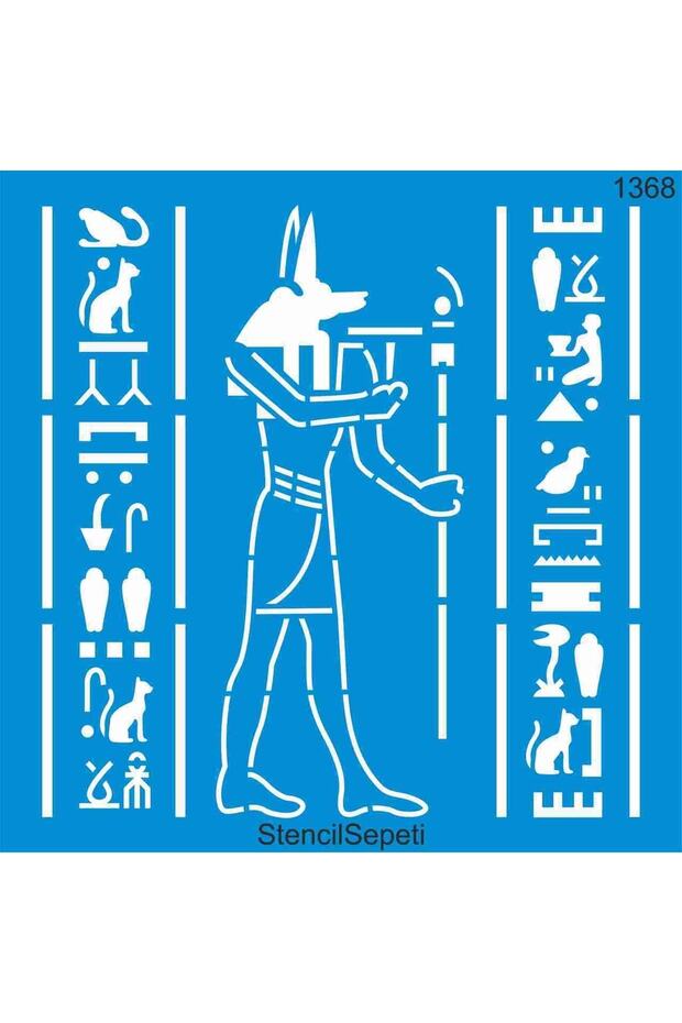 نمط الذرة الأصلي - قالب رسم استنسل - 40 × 40 سم