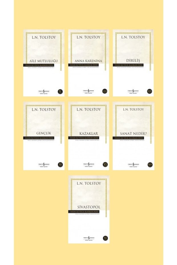 Aile Mutluluğu - anna Karanina - diriliş - tolstoy Set - hasan Ali Yücel Klasikleri - Total 7 Books