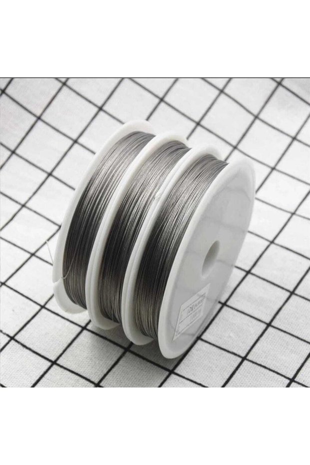 3 Roll 0.35 mm Resistant Strong Line Stainless Steel Wire Tiger Tail Wire Jewelry Material