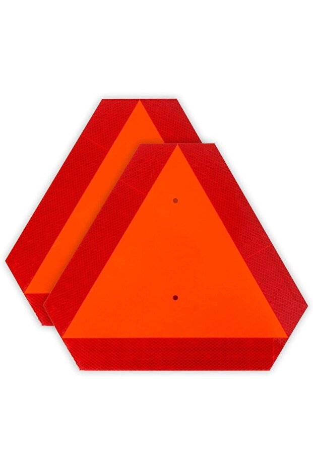 Üçgen Traktör Reflektörü 2 Adet E Onaylı - 1