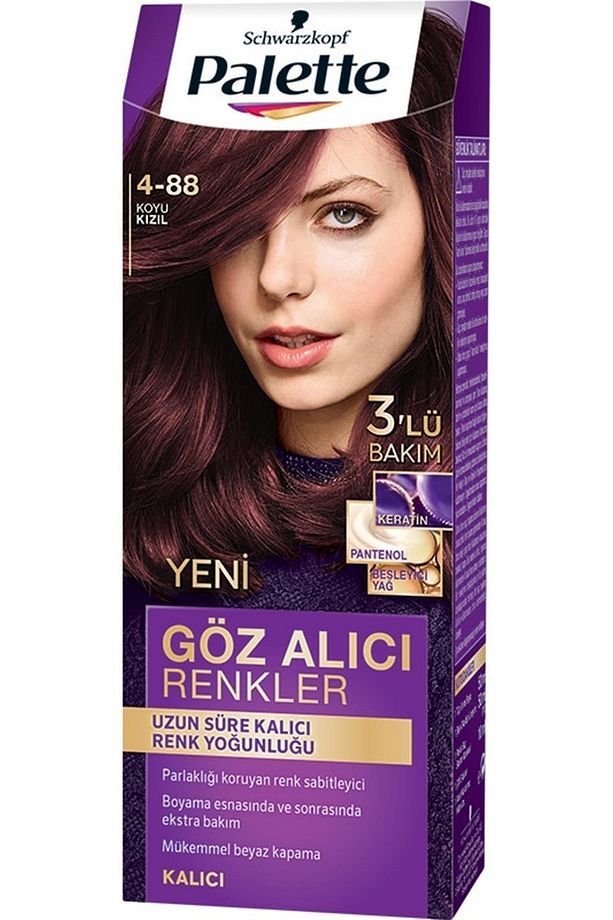 Göz Alıcı Renkler Saç Boyası 4-88 Koyu Kızıl - 1