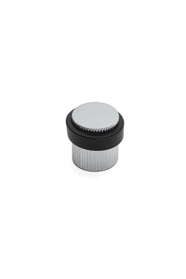 1016 Kapı Stoperi Yapışkanlı/vidalı Krom Renk Çap 38 Mm - 1