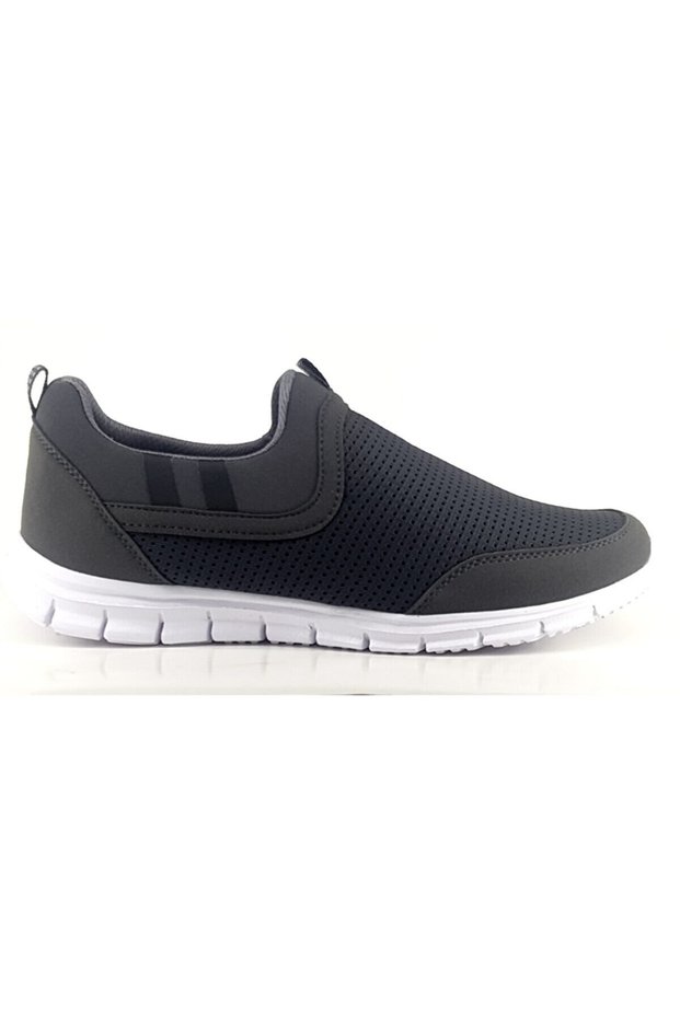 Gray - Unisex Black Full Orthopedic Light and Flexible Running Walking Fitness Shoes