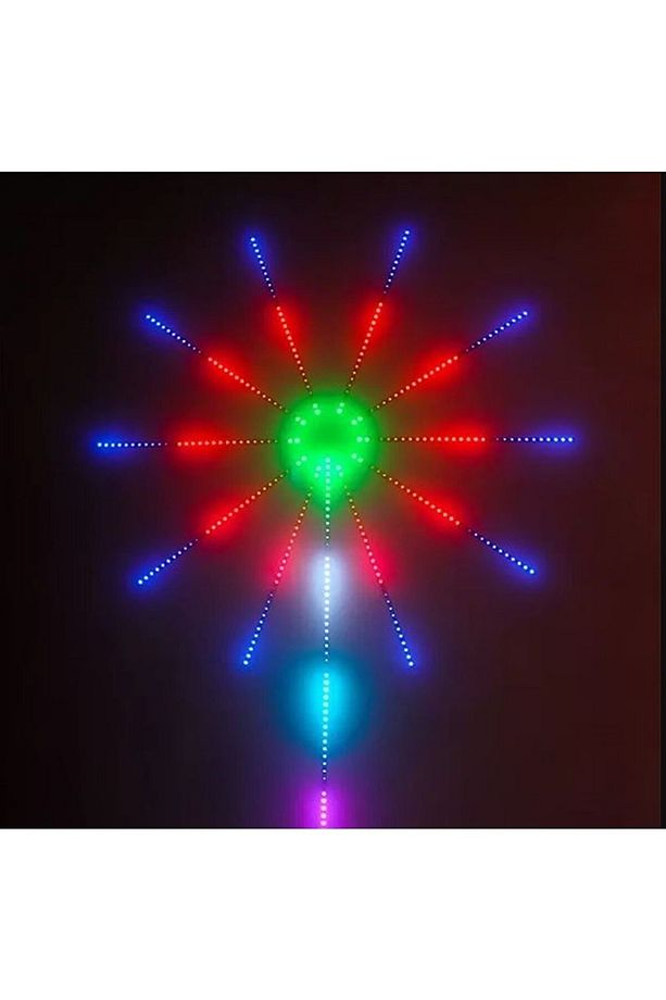 New Model Sihirli Yıldız Led Rgb Sese Duyarlı Bluetooth Ekolayzer Usb Girişli Gökkuşağı Çok Modlu - 6