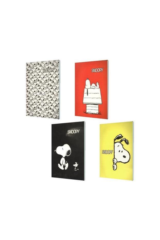 غطاء Snopy Pp 18.5x26 40 ورقة دفتر ملاحظات مبطن - 1