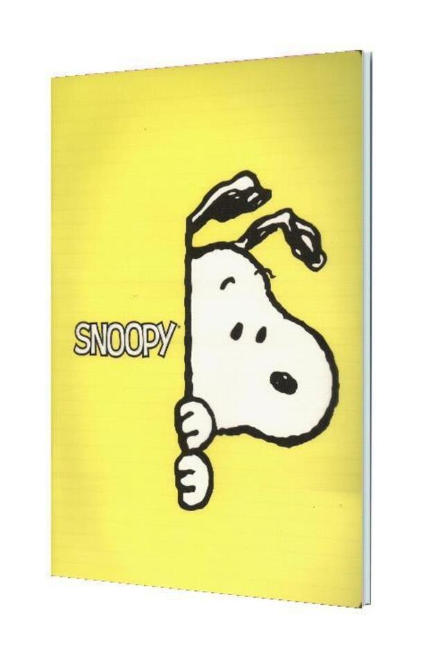 غطاء Snopy Pp 18.5x26 40 ورقة دفتر ملاحظات مبطن - 2