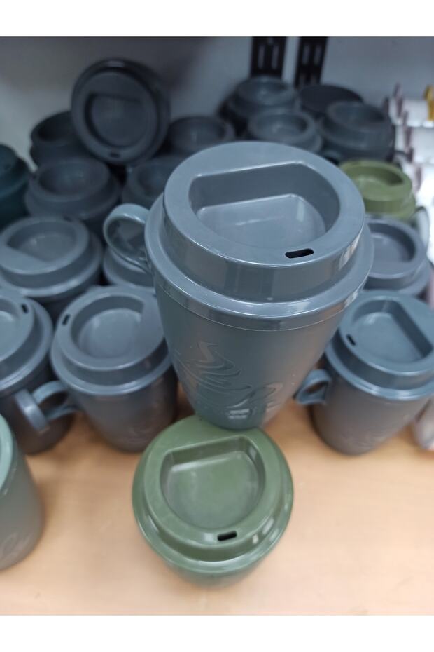 Gri Plastik Kupa - 1