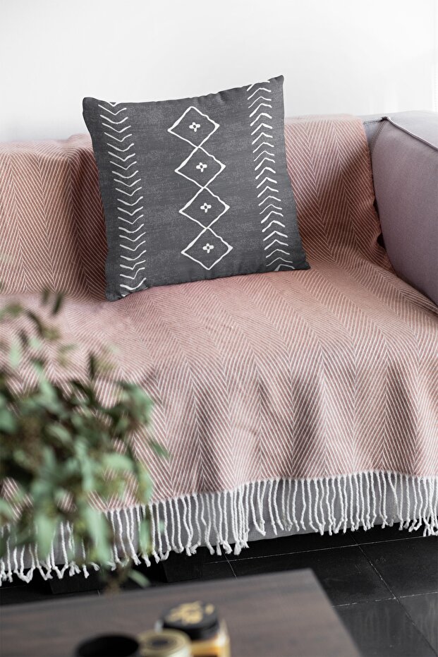 43x43cm Thai Feather Premium Stain Resistant Fabric Double Sided Moroccan Throw Pillow Pillow Case Krl193