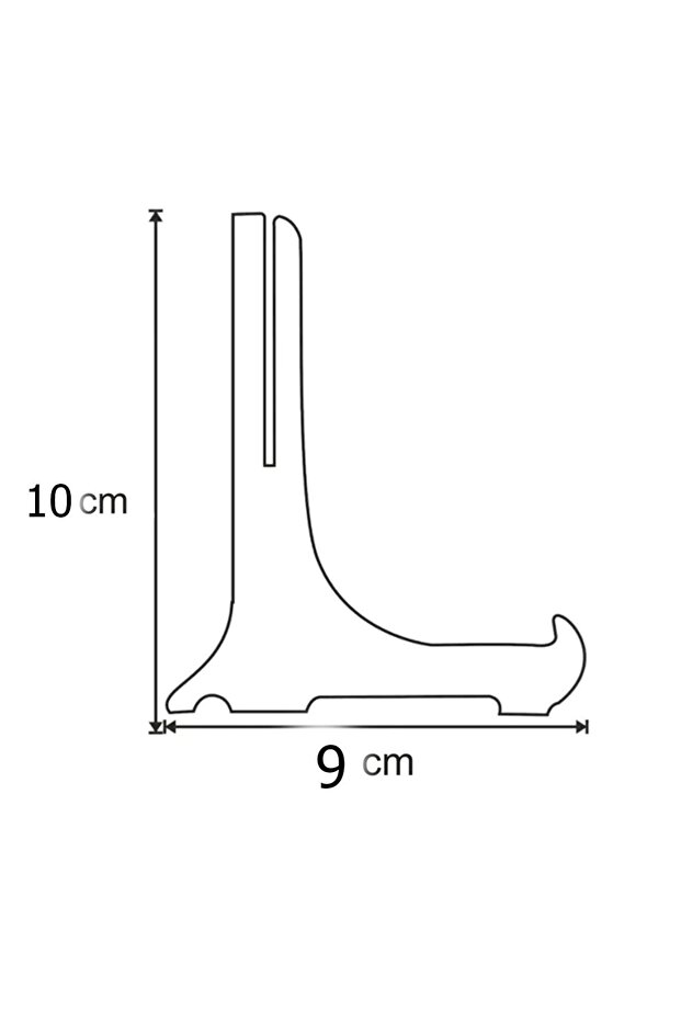 Çerçeve Tabak Teşhir Ayağı Stand Ahşap Stand 9cmx10cm Şövalye Ceviz 5 Adet - 2
