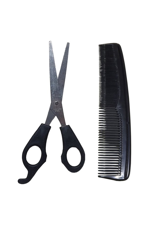 2 Piece Hair Cutting Set & Fine Barber Scissors And Comb