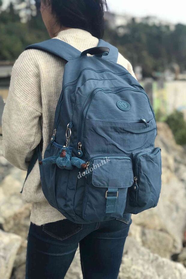 حقيبة ظهر كبيرة الحجم متعددة الجيوب مقاومة للمطر - 1