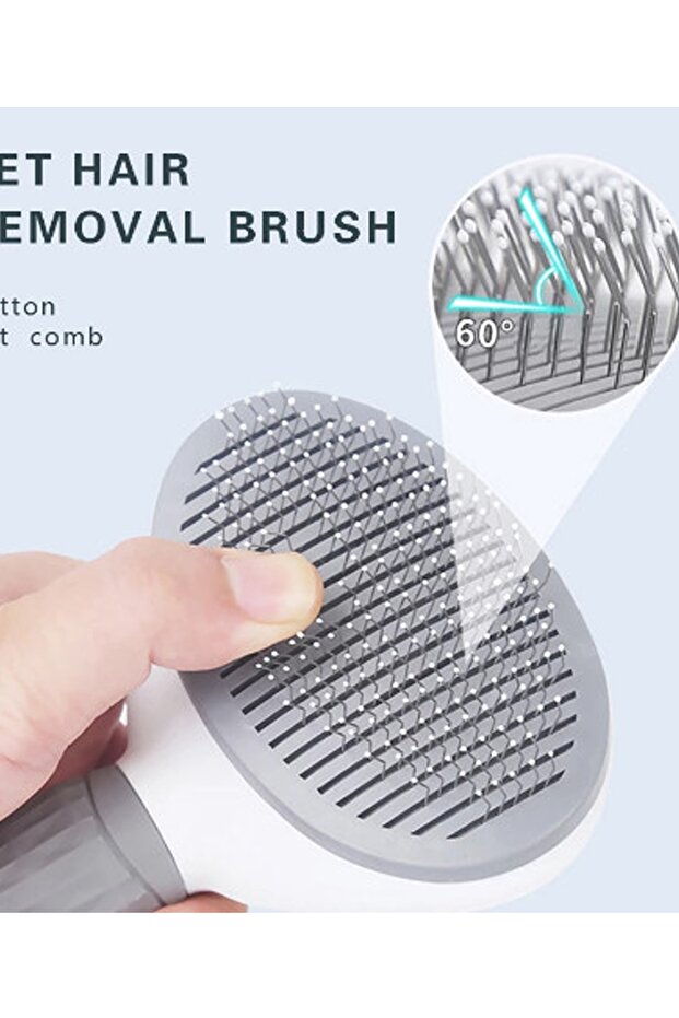 فرشاة تنظيف الحيوانات الأليفة بمشط أوتوماتيكي - 4