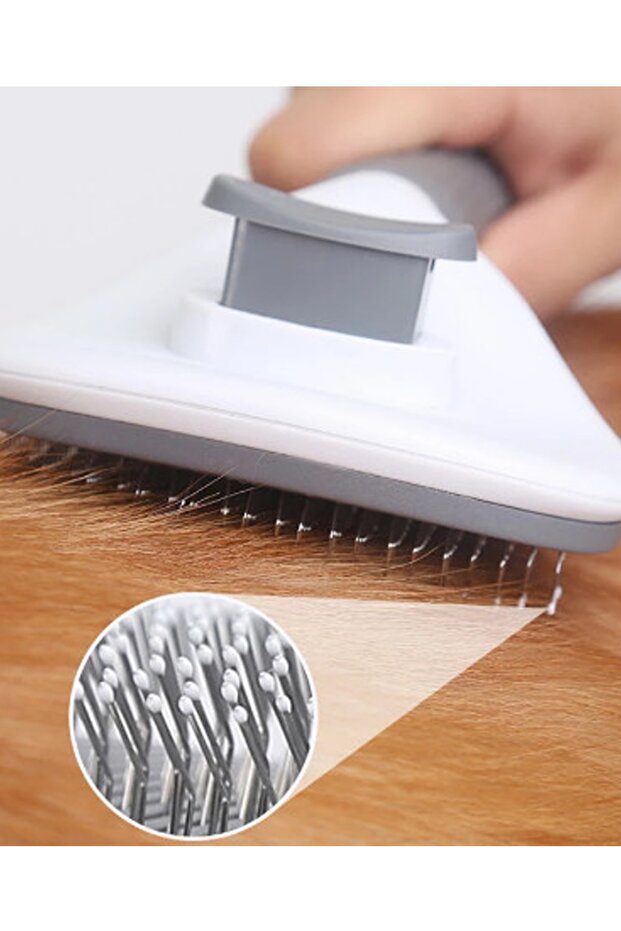 فرشاة تنظيف الحيوانات الأليفة بمشط أوتوماتيكي - 5