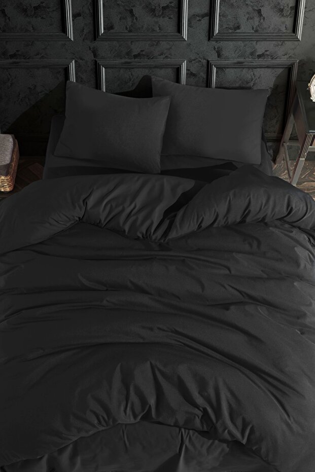 Single Duvet Cover Set with Elastic Sheet