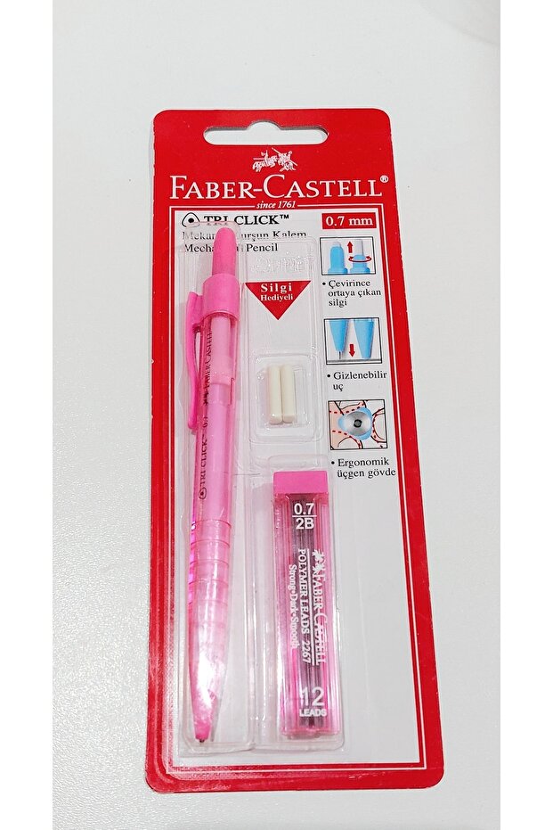 Tri Click Versatil Kalem 0.7 Yedek Silgi Ve Uç - 1