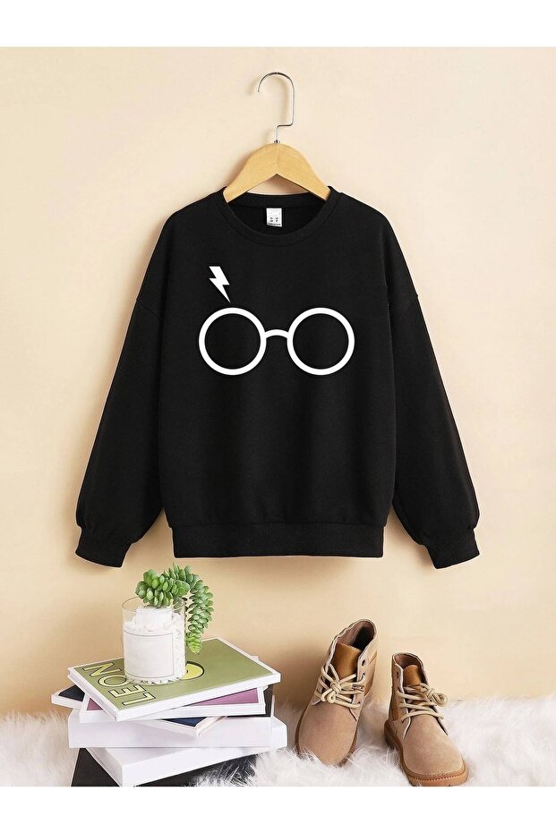 Black Harry Potter Printed Girl/Boy Sweatshirt