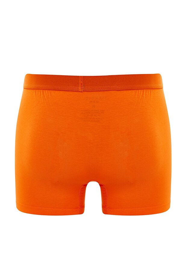 Çok Renkli Desenli-Düz 3'lü Paket Pamuklu Boxer TMNAW22BX0010 - 6