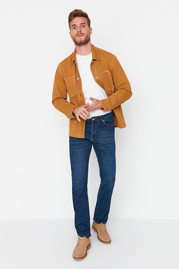 İndigo Esnek Kumaş Regular Fit Jeans Kot Pantolon TMNAW23JE00036 - 5