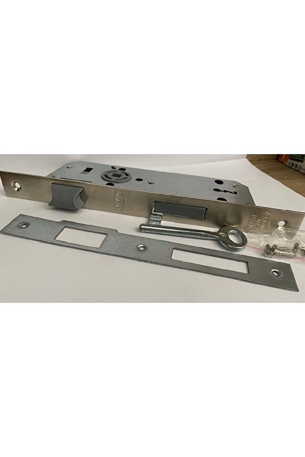 Lacquered Door Lock Bedroom Door Interior Lock Sturdy Spring Mechanism Metal Long Life Silver Rnk