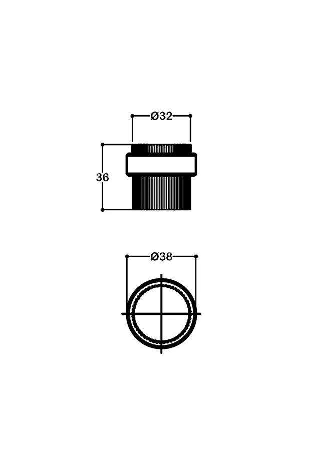 1016 Kapı Stoperi Yapışkanlı/vidalı Krom Renk Çap 38 Mm - 2