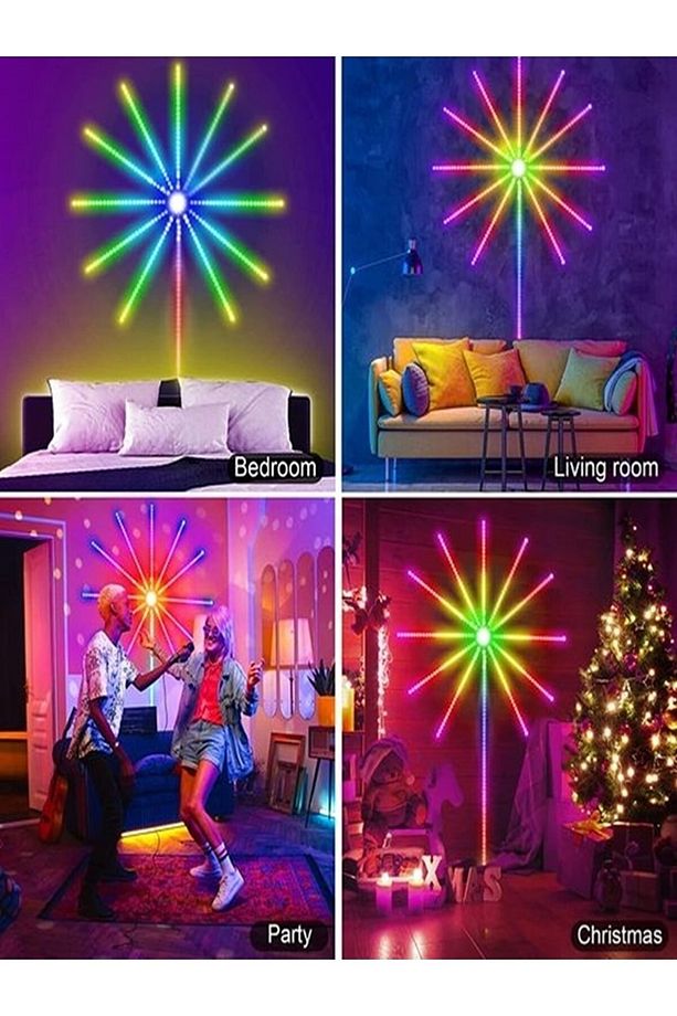 New Model Sihirli Yıldız Led Rgb Sese Duyarlı Bluetooth Ekolayzer Usb Girişli Gökkuşağı Çok Modlu - 4
