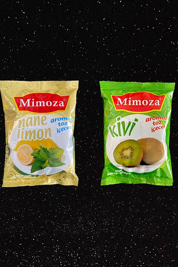 Mentollü Nane Limon Ve Kivili Çay Kivili Oralet Sıcak Kış Meyve Ve Kafe Çayı Çok Leziz 2 Adet 500gr - 1