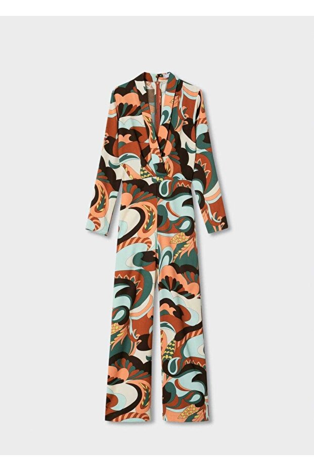 Retro Desenli Uzun Tulum - 3