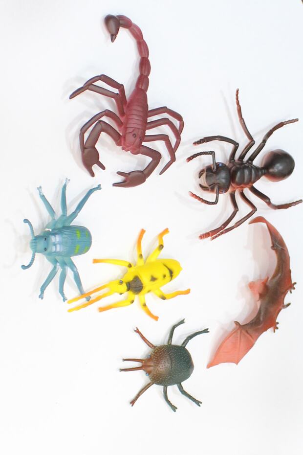 6 Parça Mini Böcekler Figür Oyun Seti - 2