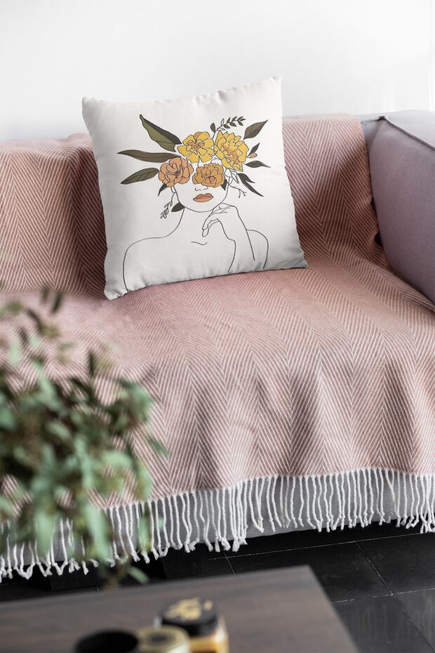 43x43cm Premium Thai Feather Stain Resistant Fabric Abstract Double Sided Throw Pillow Pillow Case Krl341