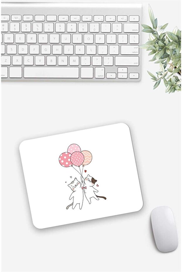 Cute Cats Patterned Mouse Pad - 1