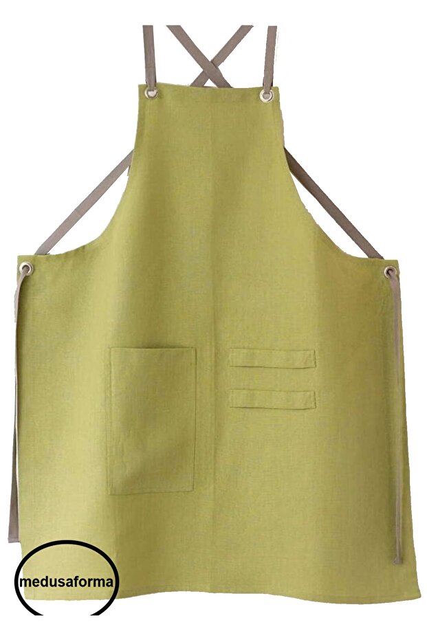 Cross Strap Kitchen Apron Master Chef Cafe Restaurant Chef Waiter Bartender Cook Hairdresser Barista Apron