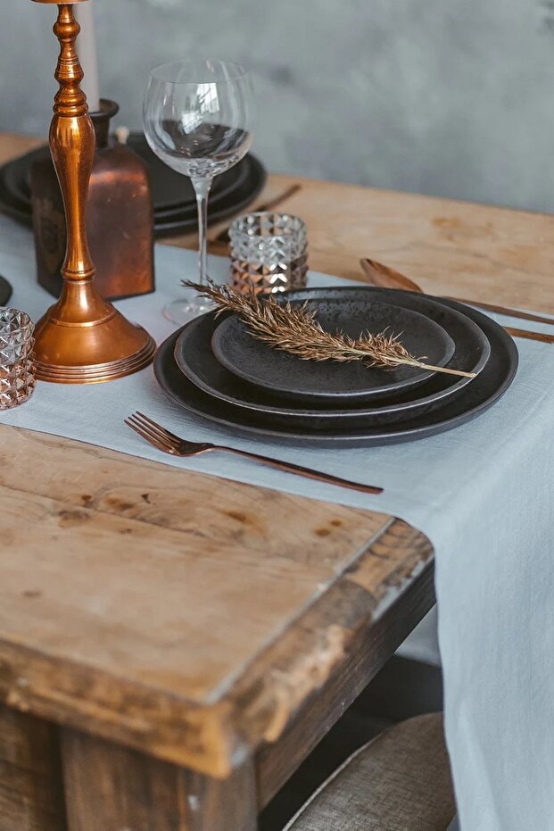 عداء كتان مغسول 40x140 سم - 1