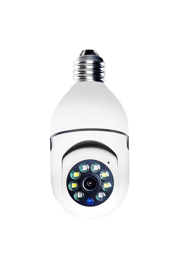 Wifi 360 Panoramik Ampul Kamera Gece Görüş Ses Akıllı Hareket Algılayıcı - 1