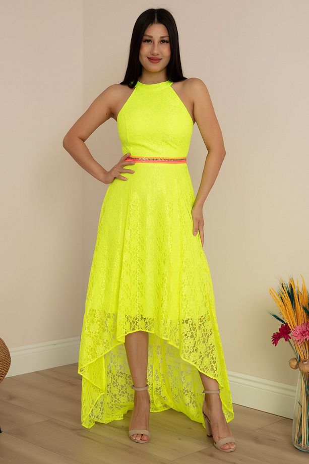 Neon 13117 Dantel Elbise - 1